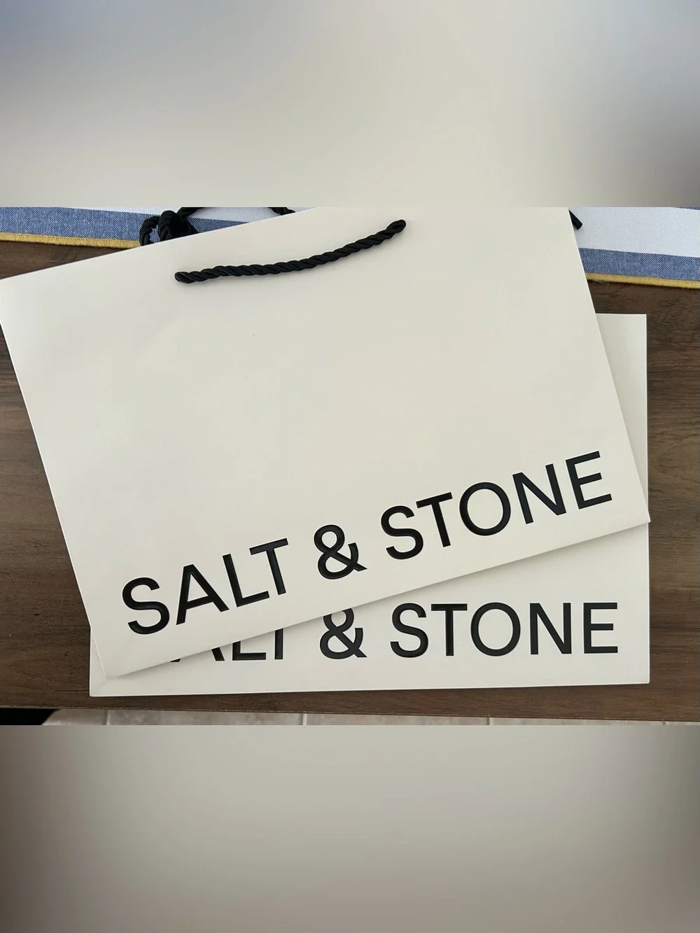 Salt & Stone Branded White Gift Bags - Picture 2 of 2